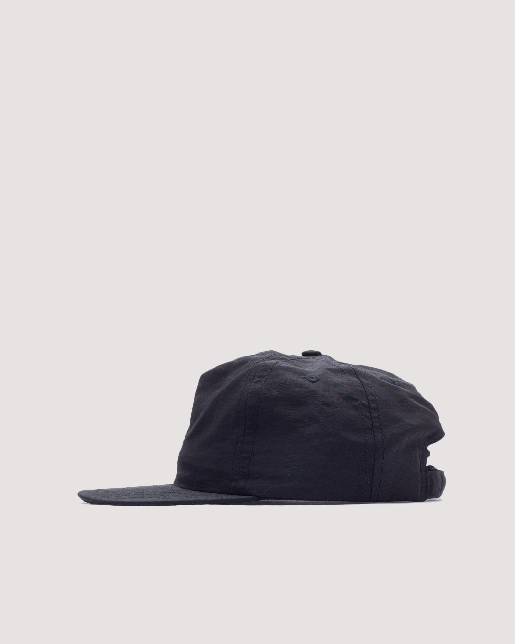 5 Panel Nylon Hat - Log Off Black