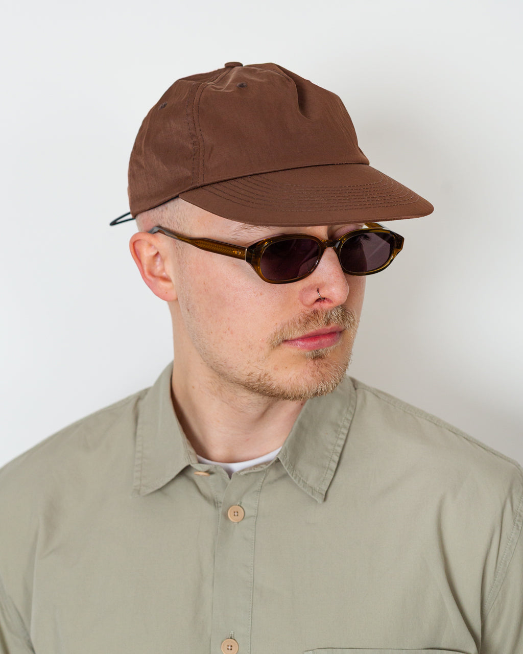 Nylon Surf Cap - Brown