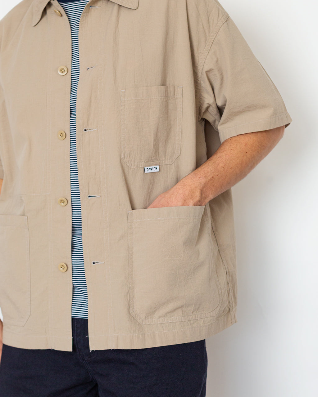 Coverall Shirt - Beige | Danton | Peggs & son.