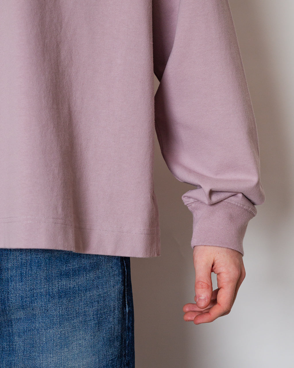 Mock Neck T-Shirt - Heather