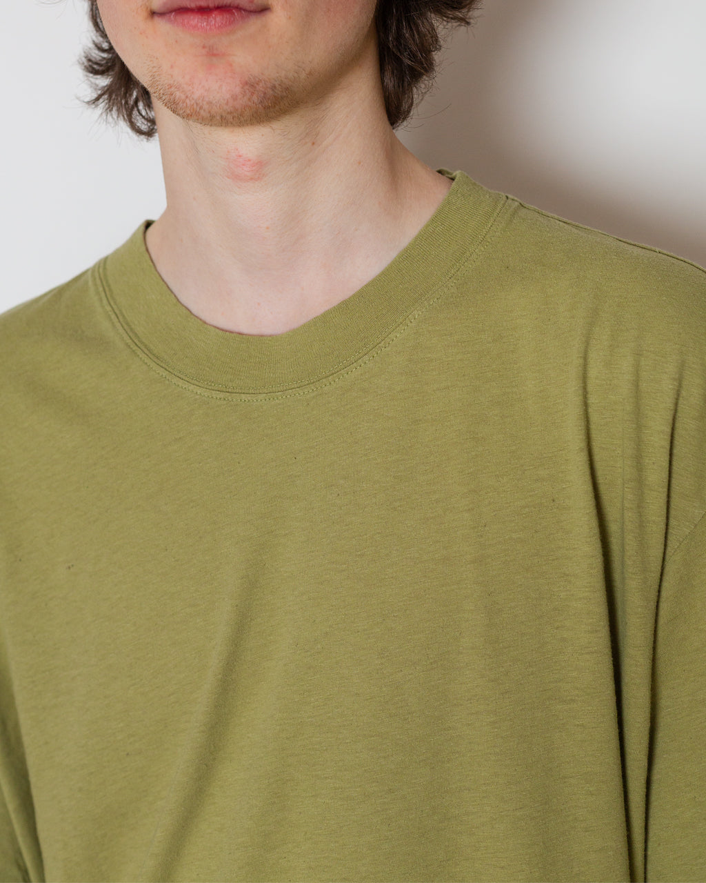 Simple T-Shirt - Pale Green | MHL By Margaret Howell | Peggs & son.