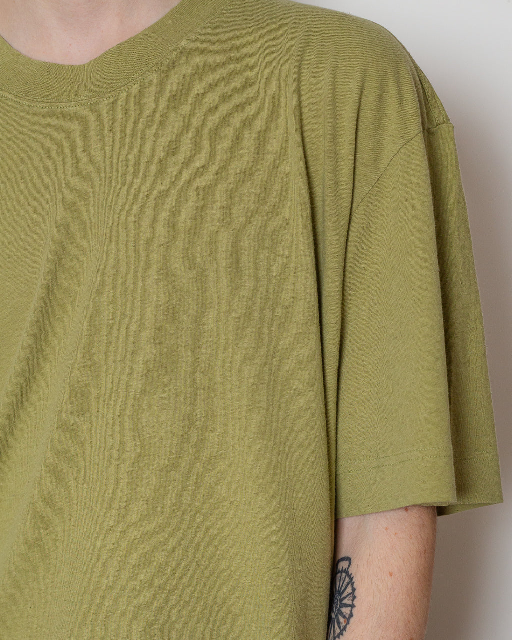 Simple T-Shirt - Pale Green | MHL By Margaret Howell | Peggs & son.