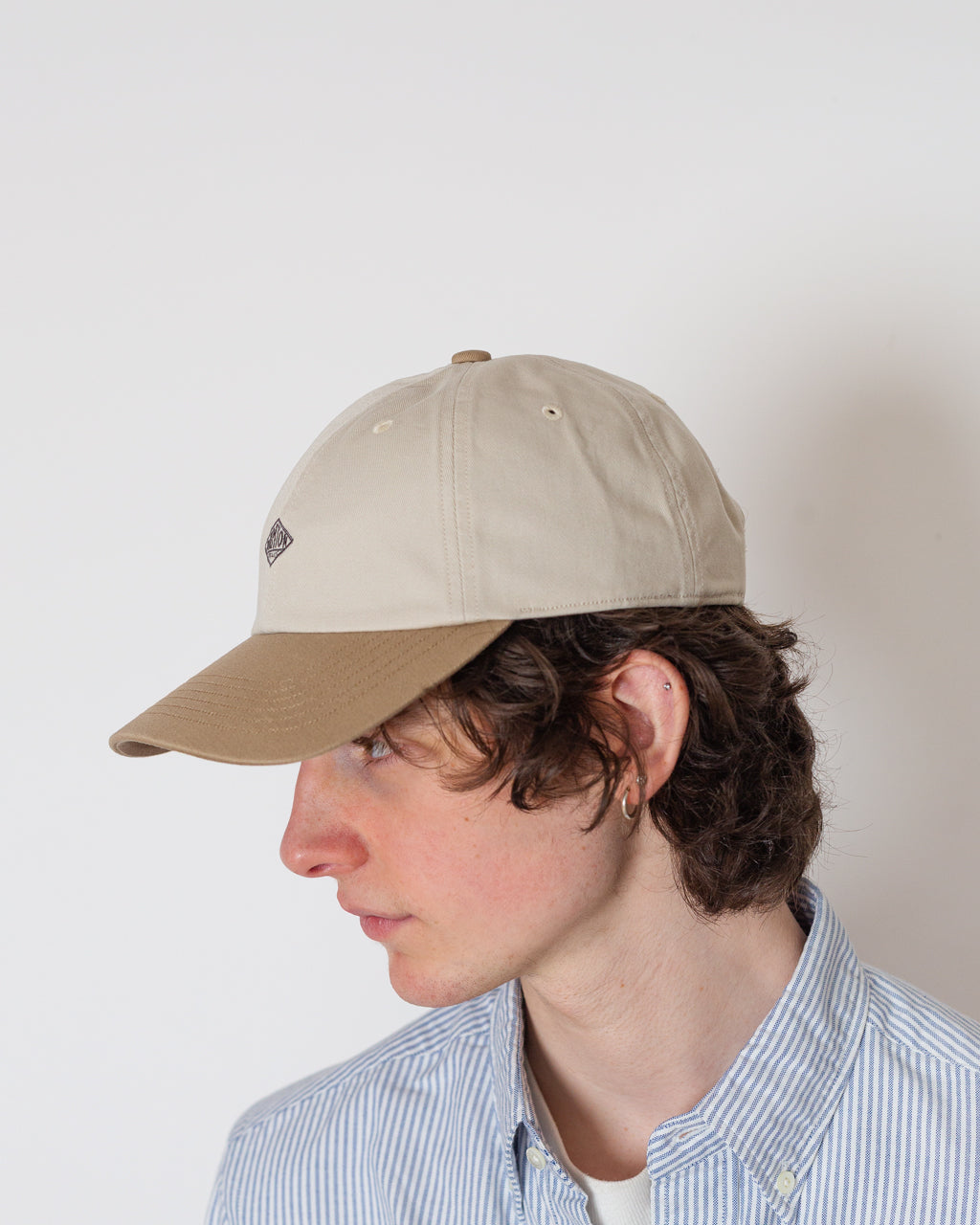 6 Panel 2 Tone Cap - Oyster/Beige