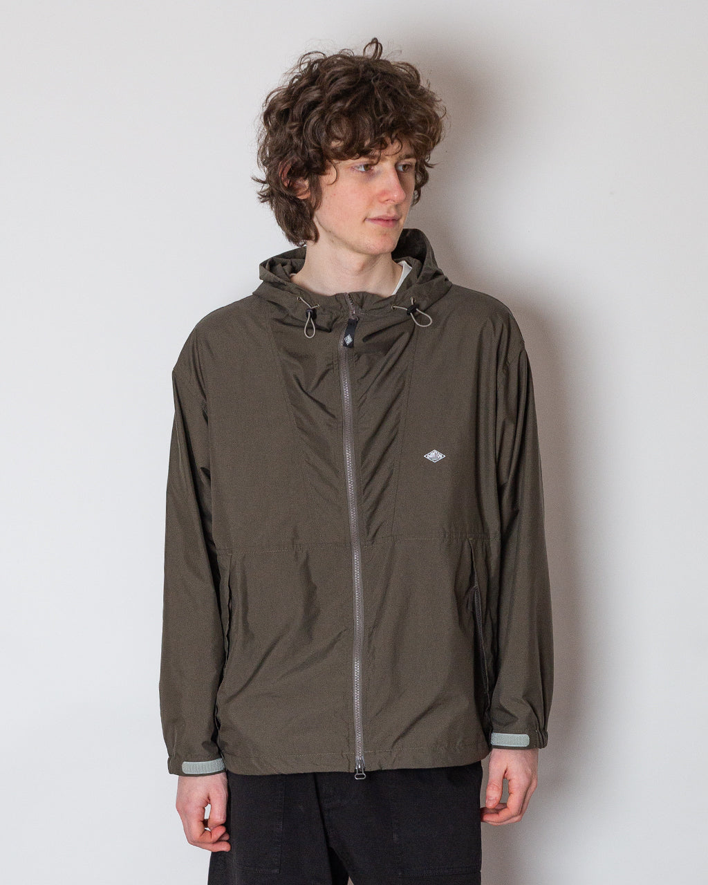 Hooded Short Jacket - Olive | Danton | Peggs & son.