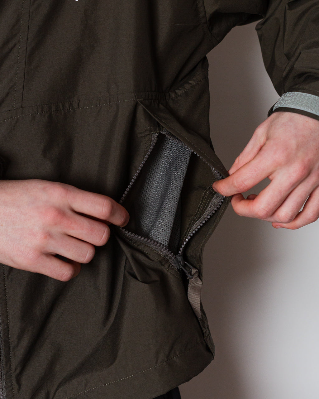 Hooded Short Jacket - Olive | Danton | Peggs & son.