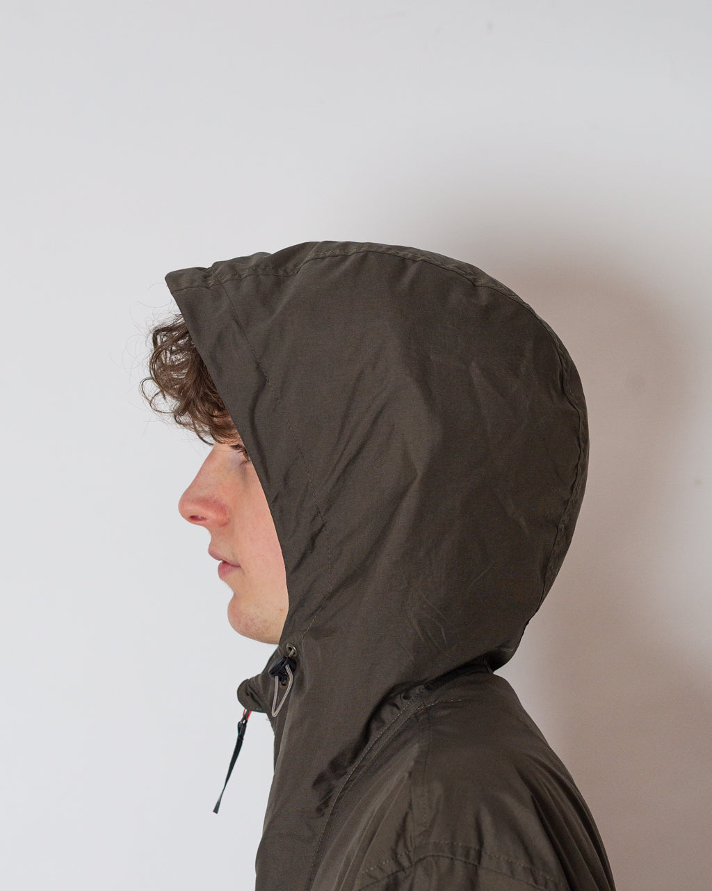 Hooded Short Jacket - Olive | Danton | Peggs & son.