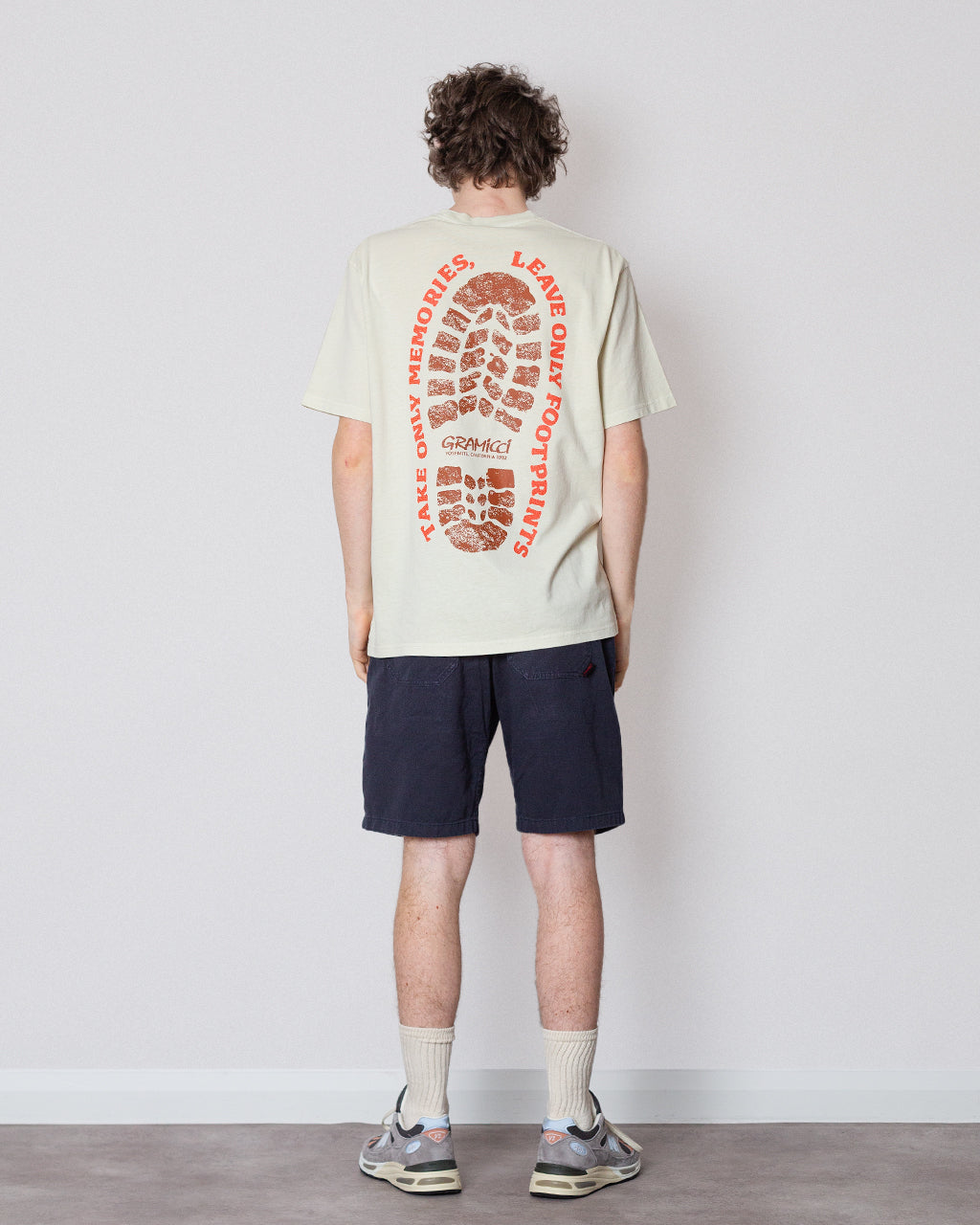 Footprints Pigment Dyed Tee - Natural Pigment