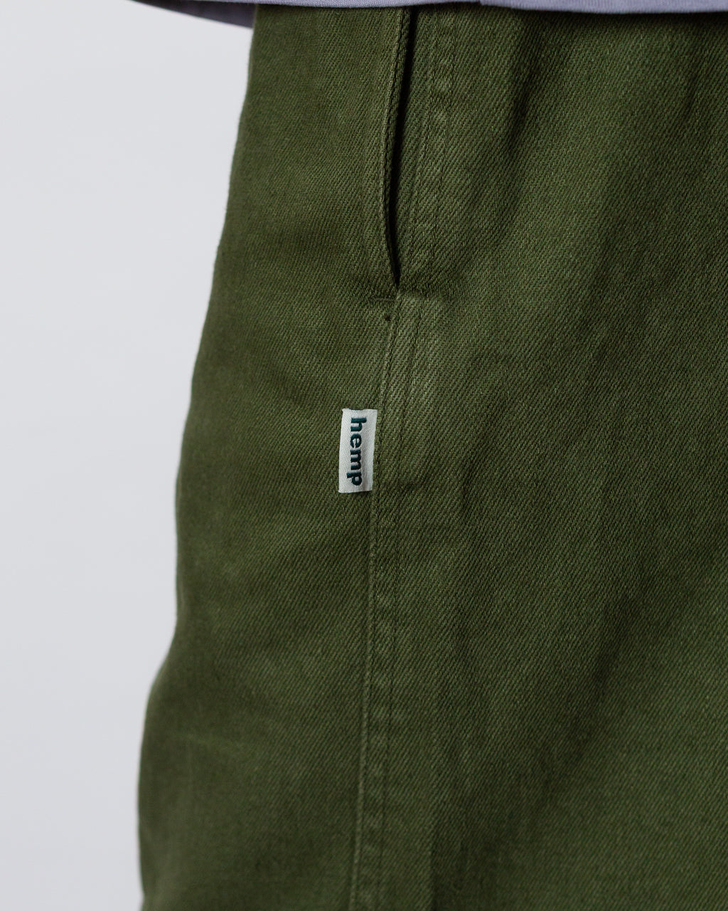 Hemp G-Short - Olive