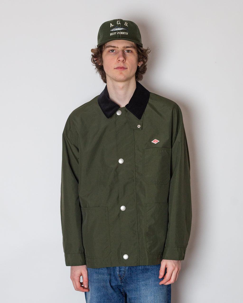 Coverall Jacket - Olive | Danton | Peggs & son.