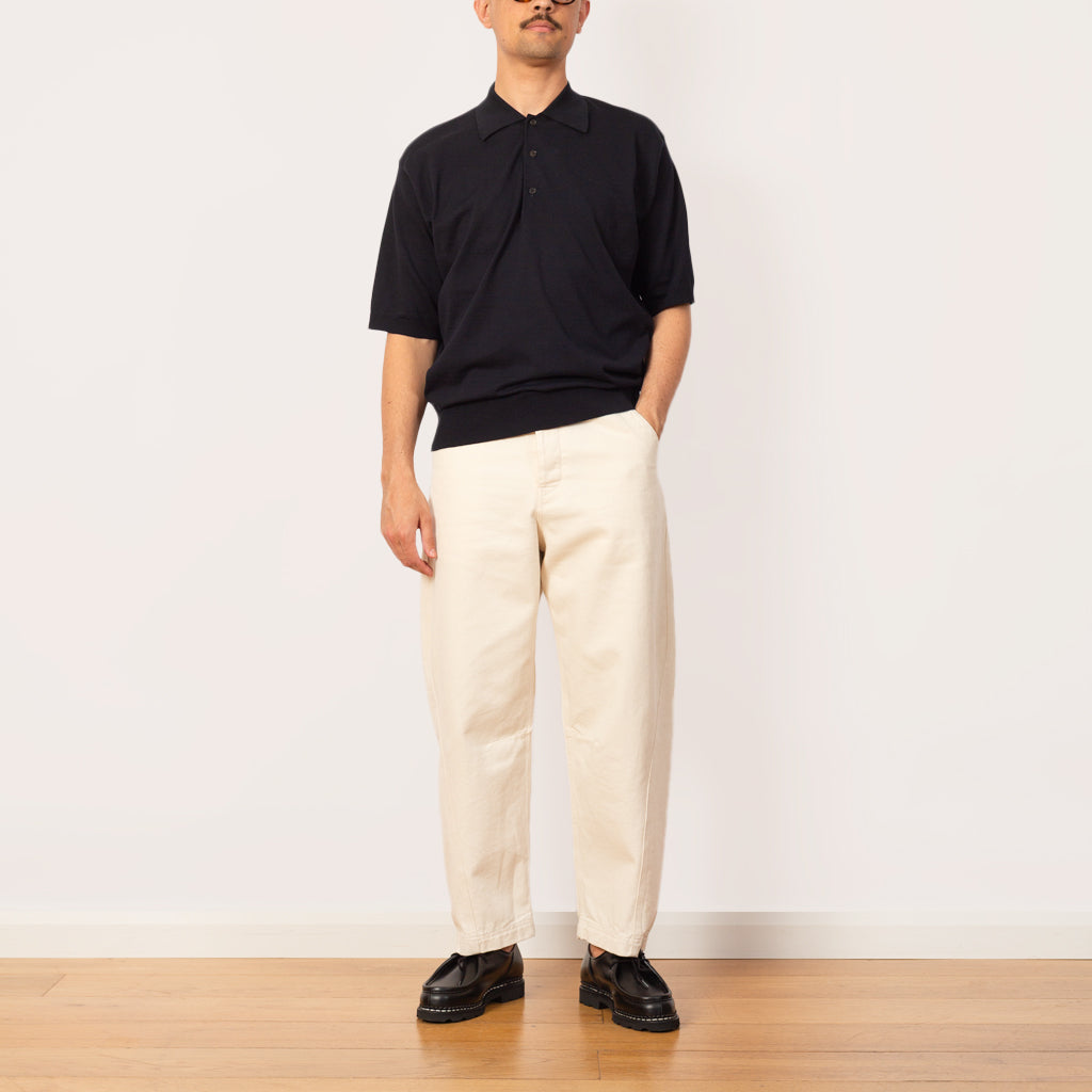 Knit Polo - Dark Navy