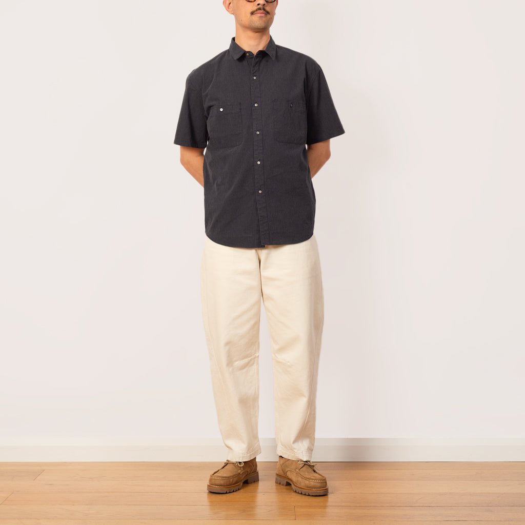 Work S/S Shirt - Top Charcoal