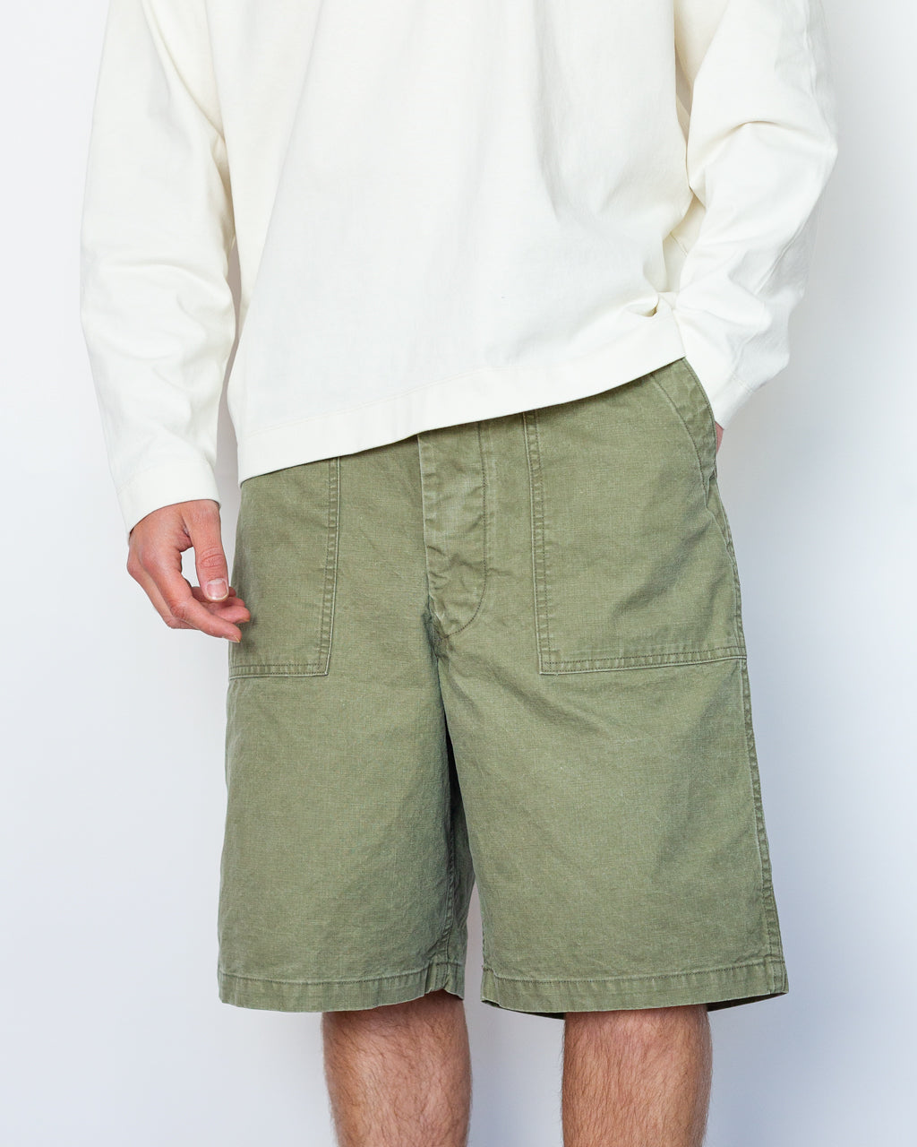 Summer Fatigue Shorts - Green | OrSlow | Peggs & son.