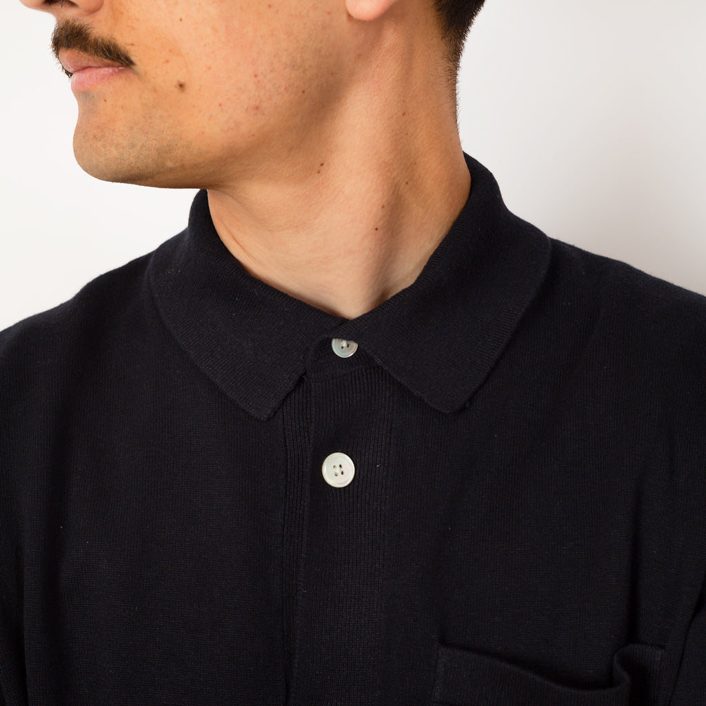Rollo Cotton Linen SS Shirt - Dark Navy