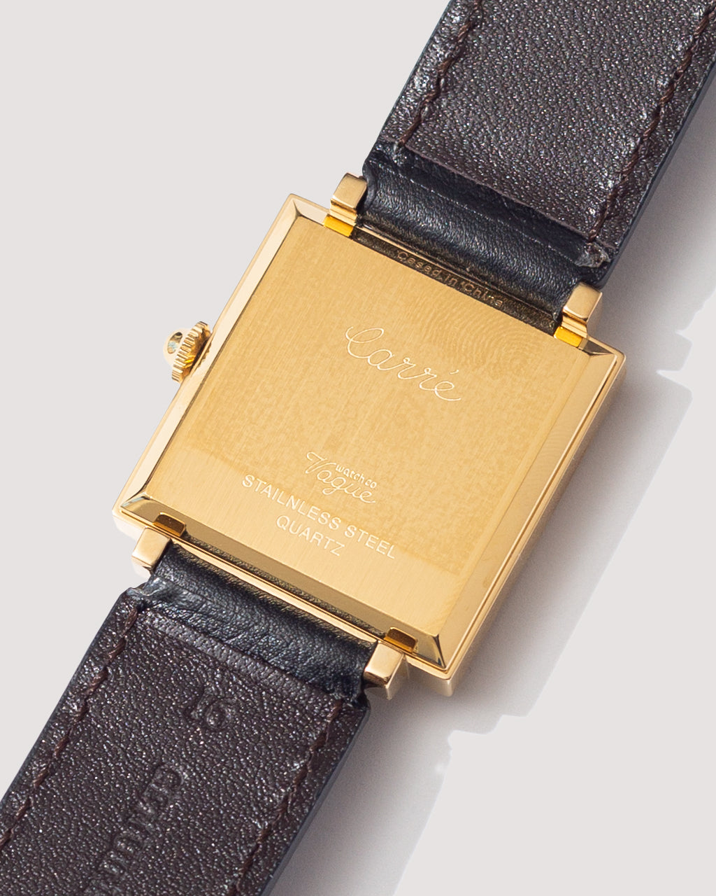 Carre Piece - Yellow Gold | Vague Watch Co. | Peggs & son.