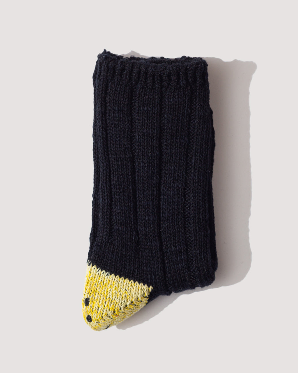 56 Yarns MA-1 RAINBOWY HAPPY HEEL Socks - Black | Kapital | Peggs