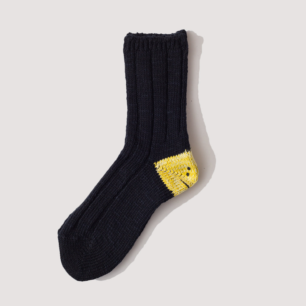 56 Yarns MA-1 RAINBOWY HAPPY HEEL Socks - Black