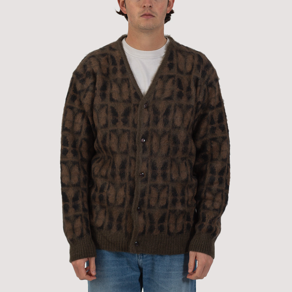 Mohair Cardigan - Olive Papillon