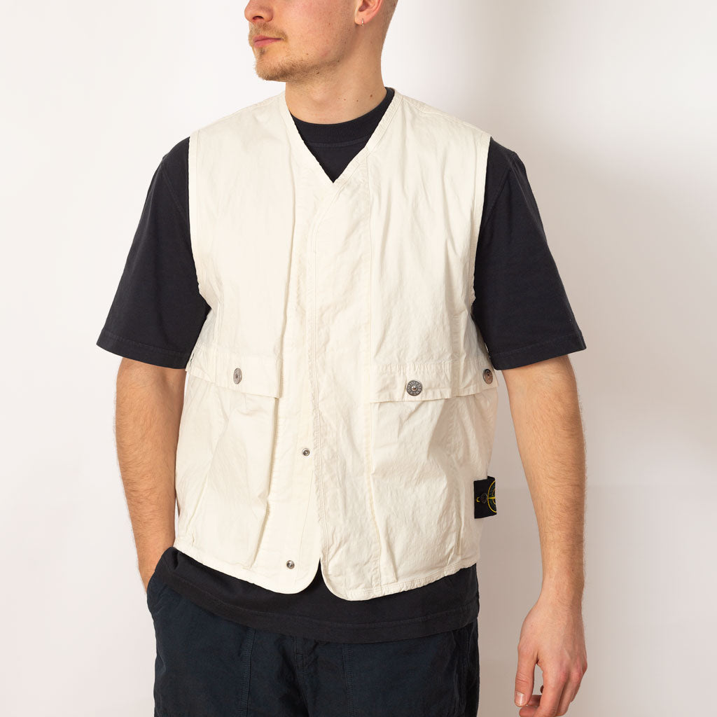 Ripstop Vest - Ivory (V0093)