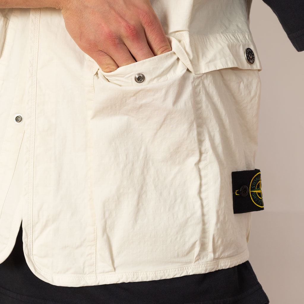 Ripstop Vest - Ivory (V0093)