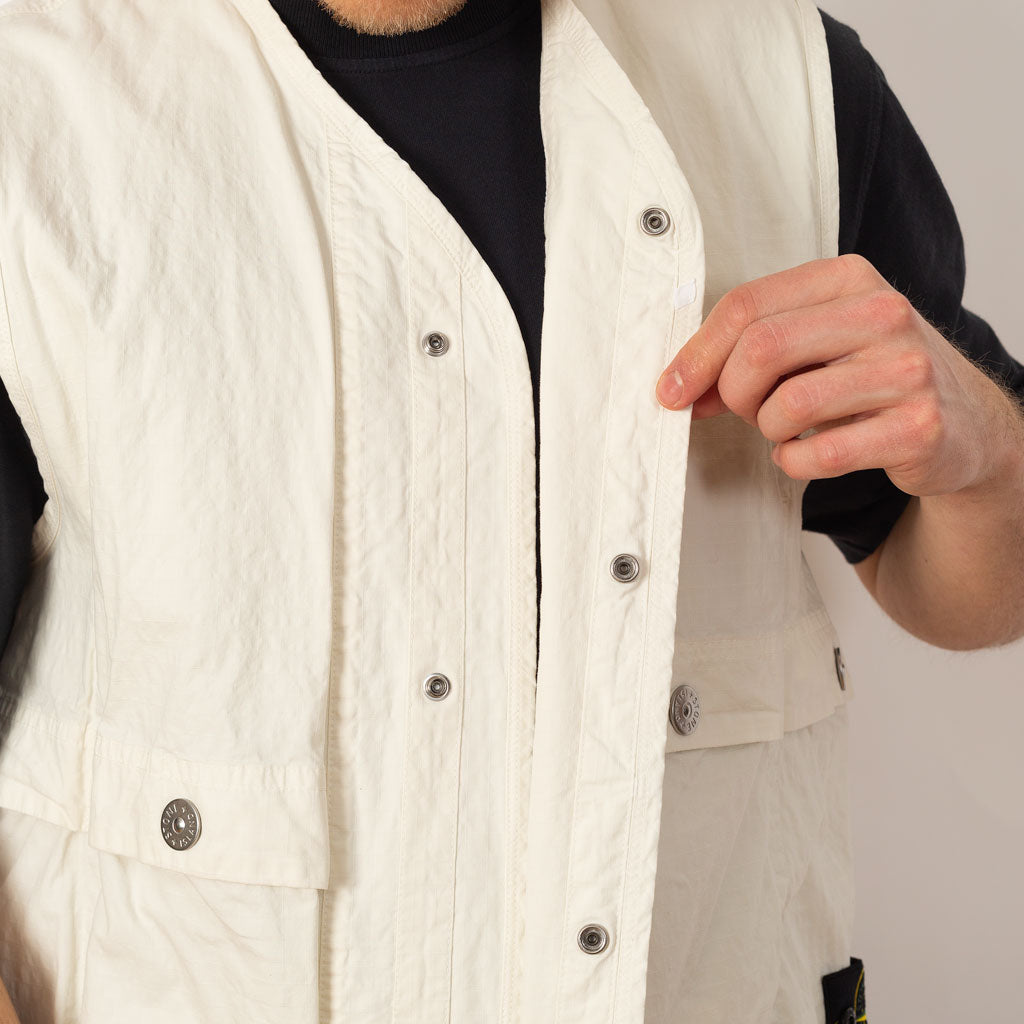 Ripstop Vest - Ivory (V0093)
