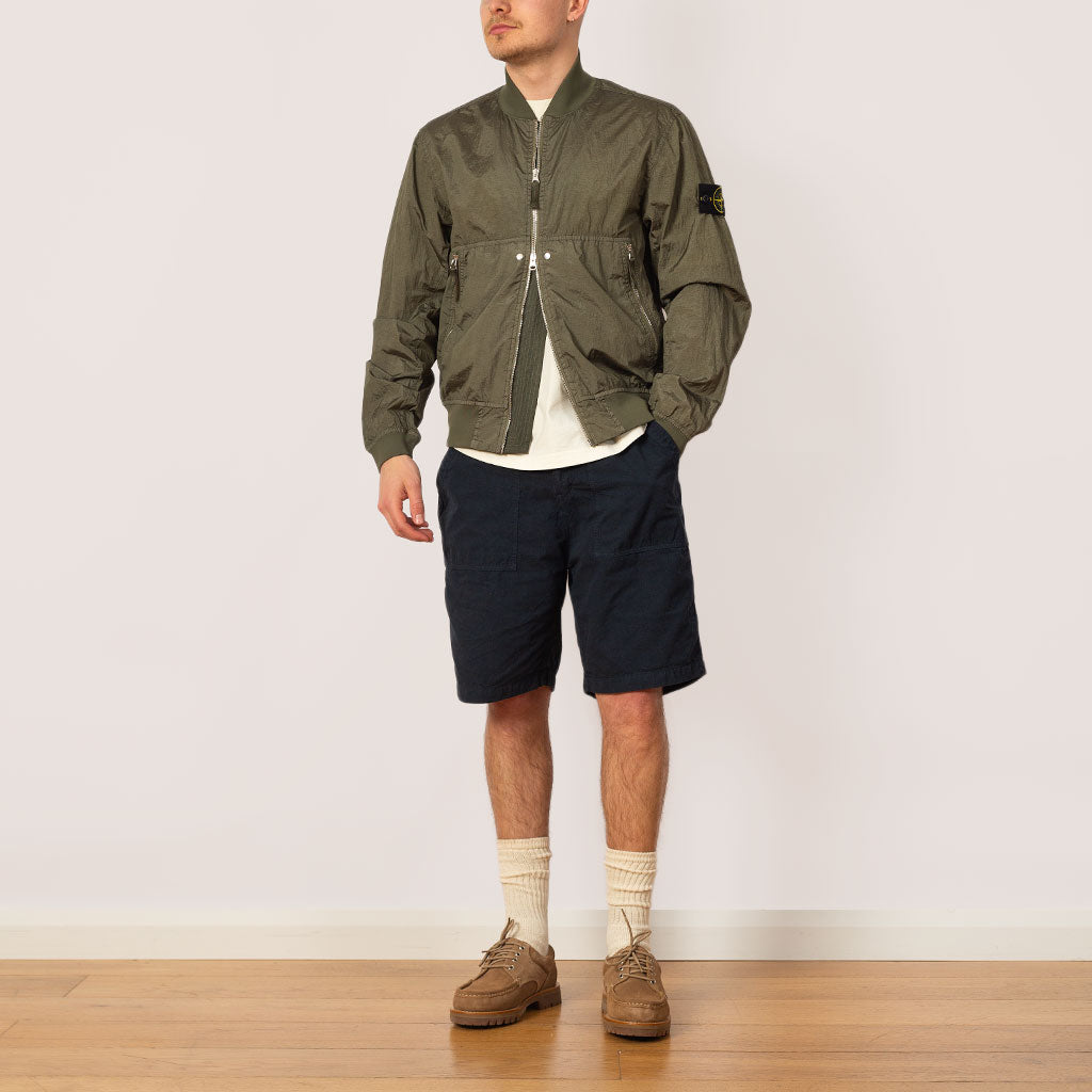 Crinkle Bomber - Military Green (V0054)