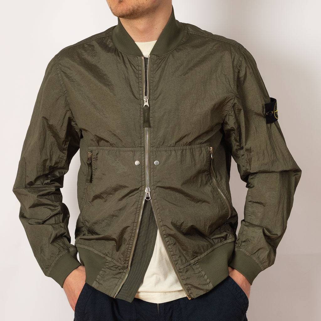 Crinkle Bomber - Military Green (V0054)