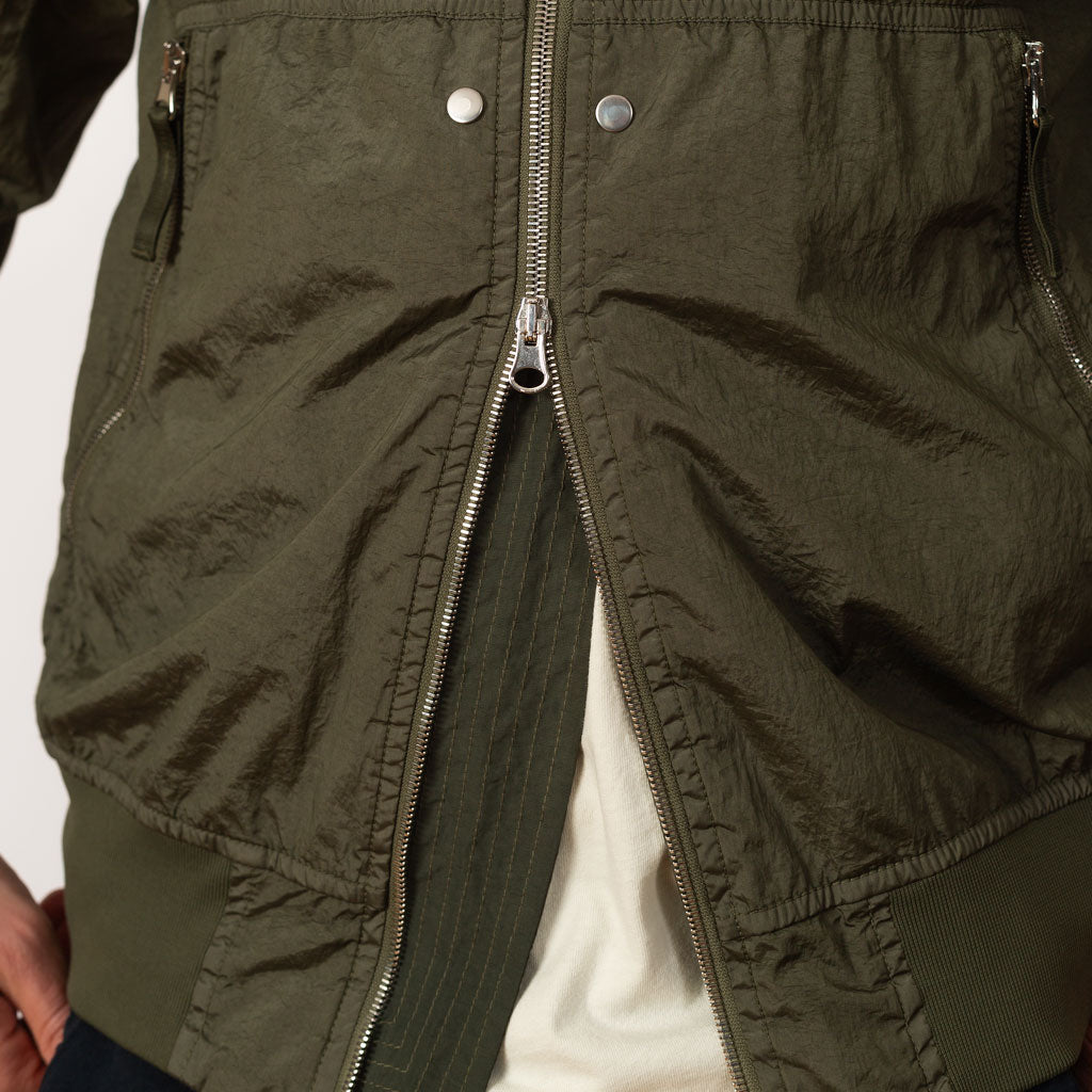 Crinkle Bomber - Military Green (V0054)