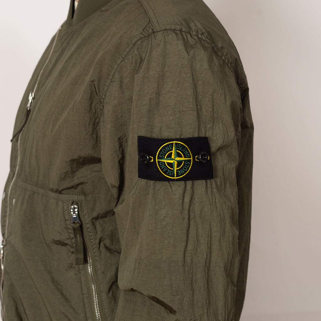 Crinkle Bomber - Military Green (V0054)