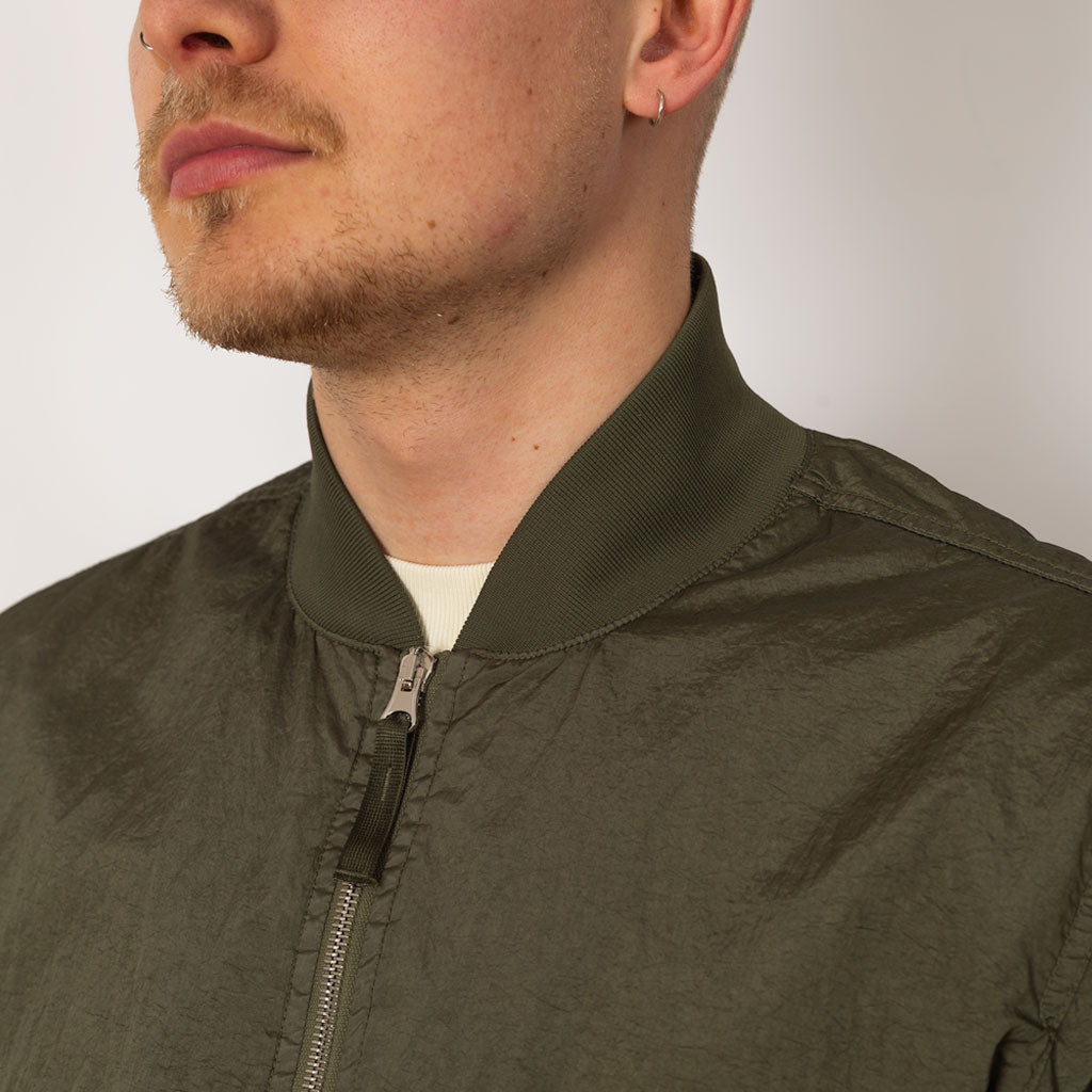 Crinkle Bomber - Military Green (V0054)