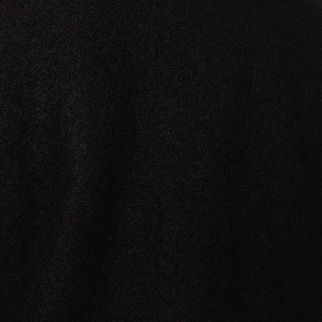 Wool Fleece Cardigan - Black