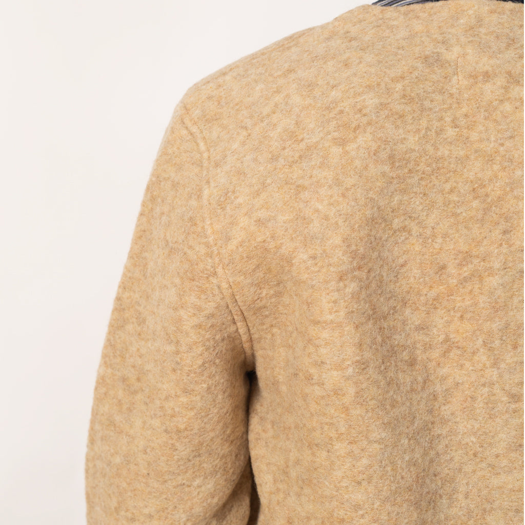 Wool Fleece Cardigan - Fawn