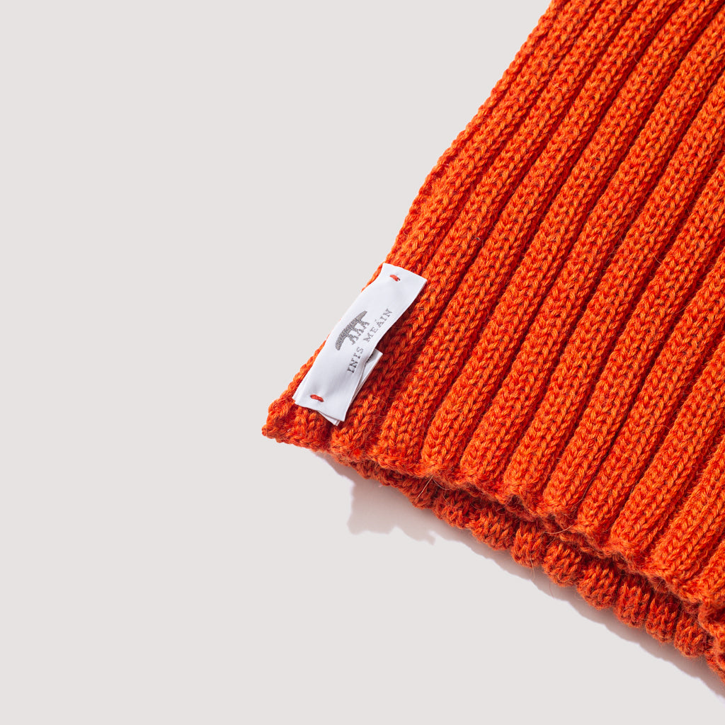 Rib Scarf - Orange