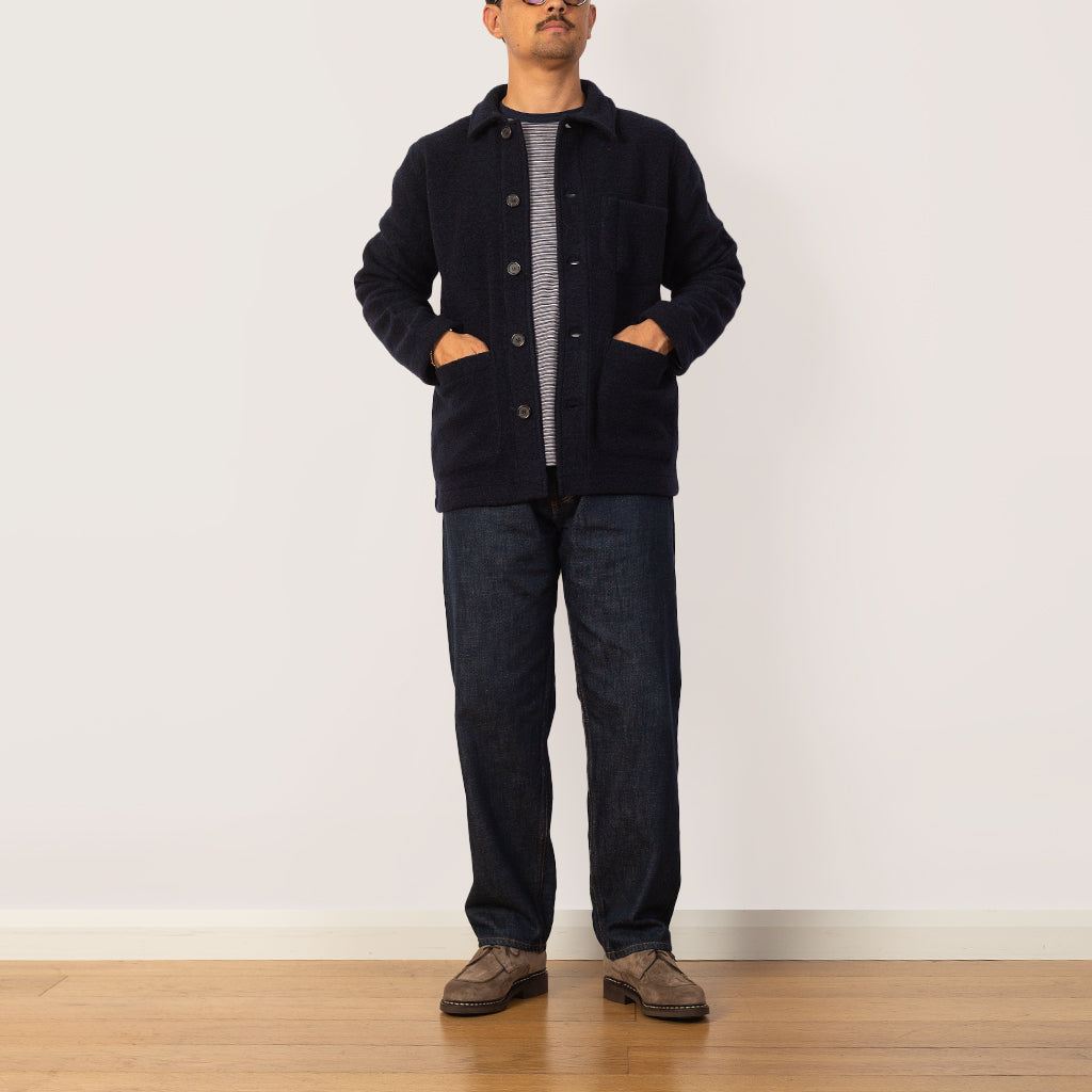 Field Jacket Wool Fleece - Navy