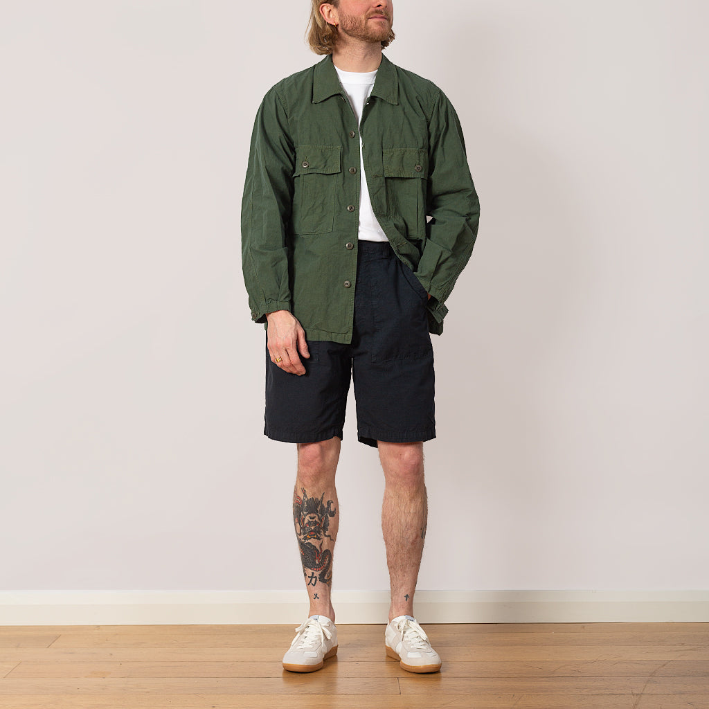 High Density Peg Top Baker Shorts - Navy