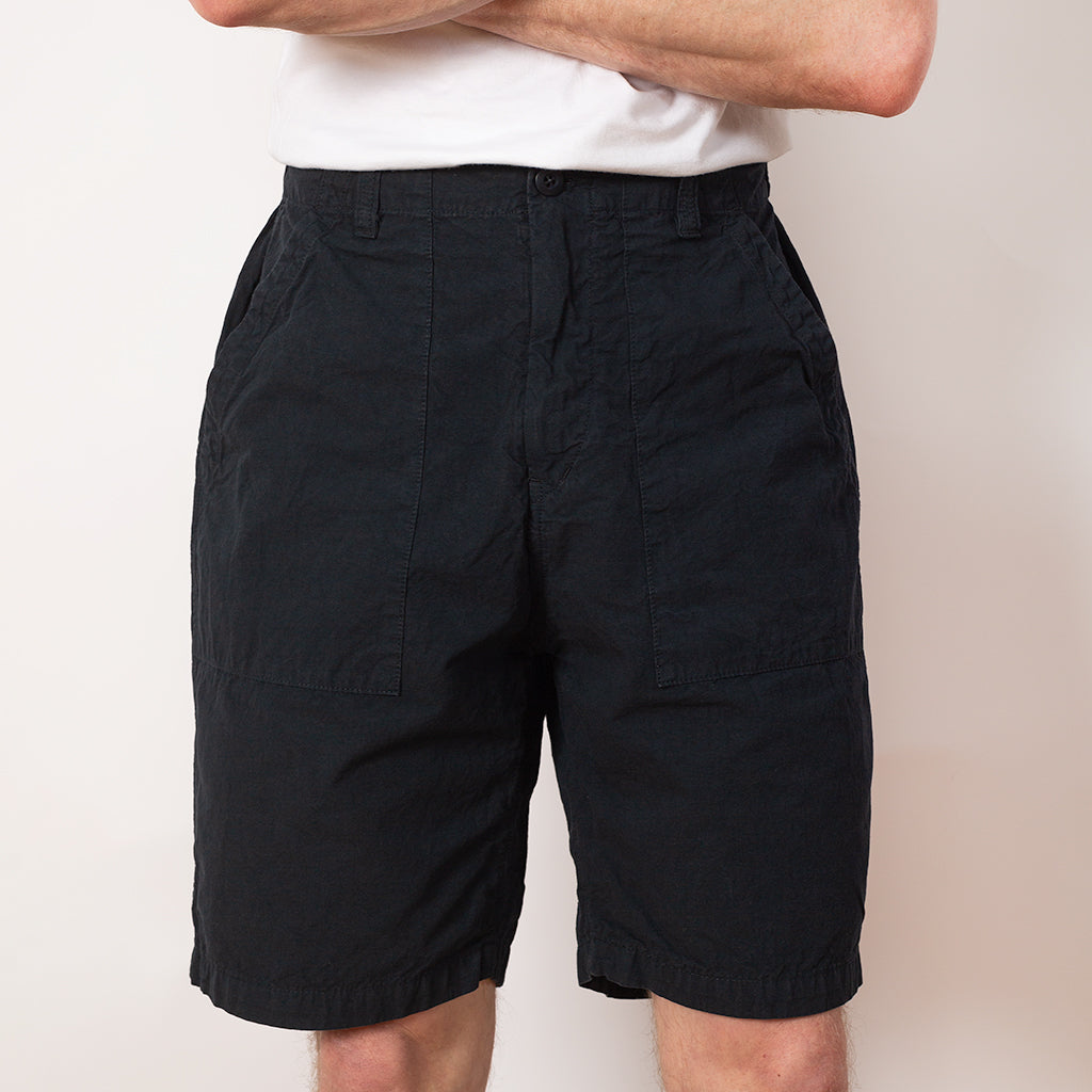 Peg Top Baker Shorts - Navy