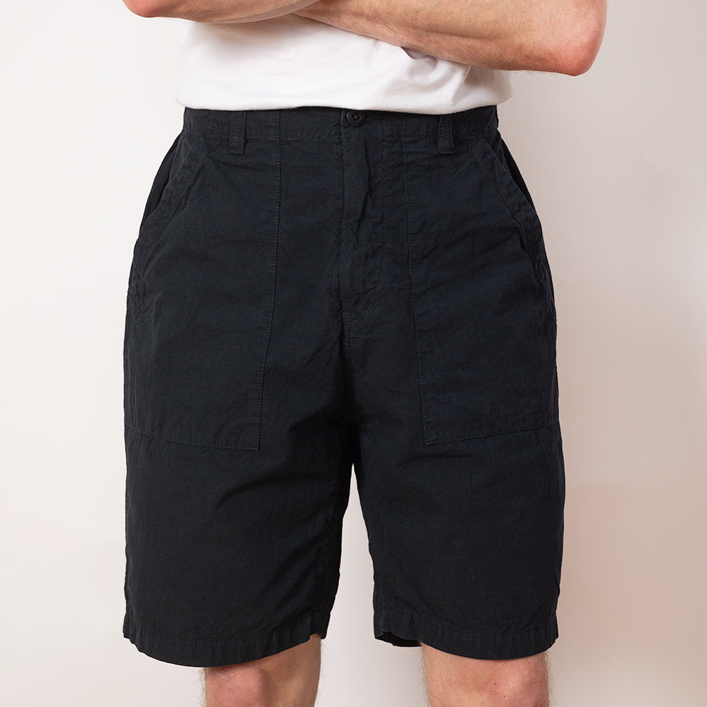 High Density Peg Top Baker Shorts - Navy
