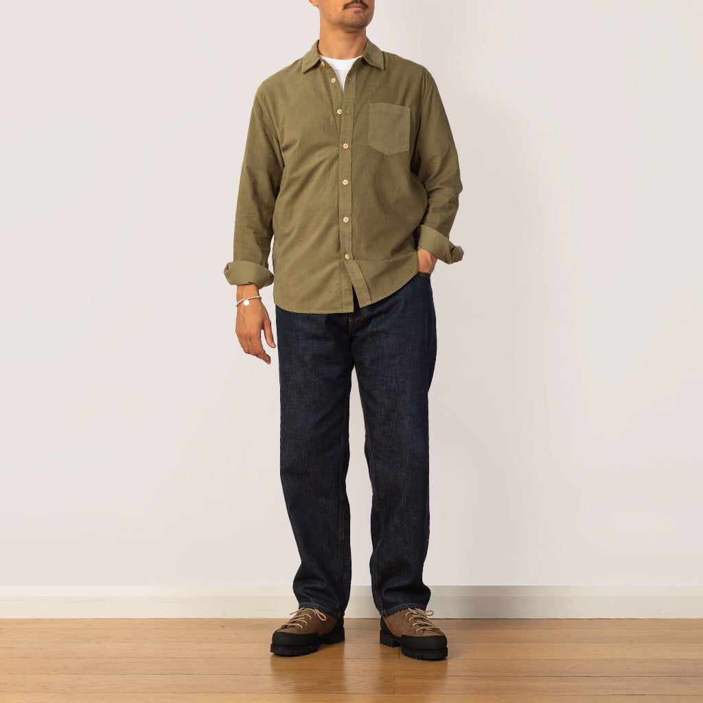 Direction Baby Cord Shirt - Olive