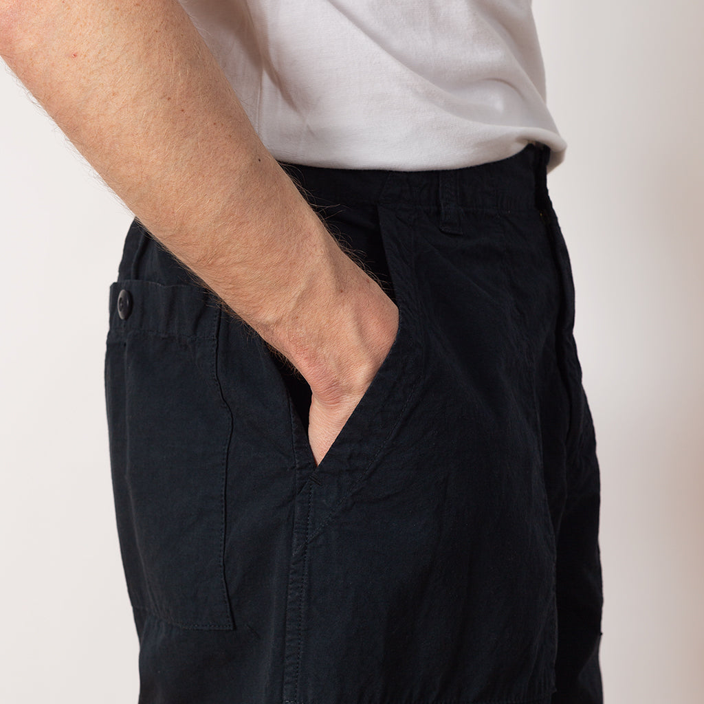 High Density Peg Top Baker Shorts - Navy