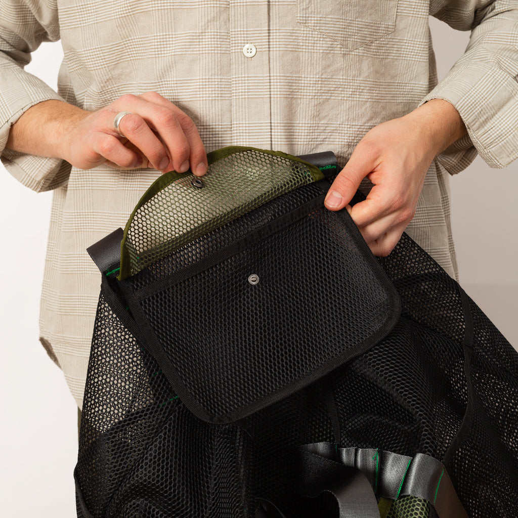 Equipment Mesh Tote Bag - Black Multi