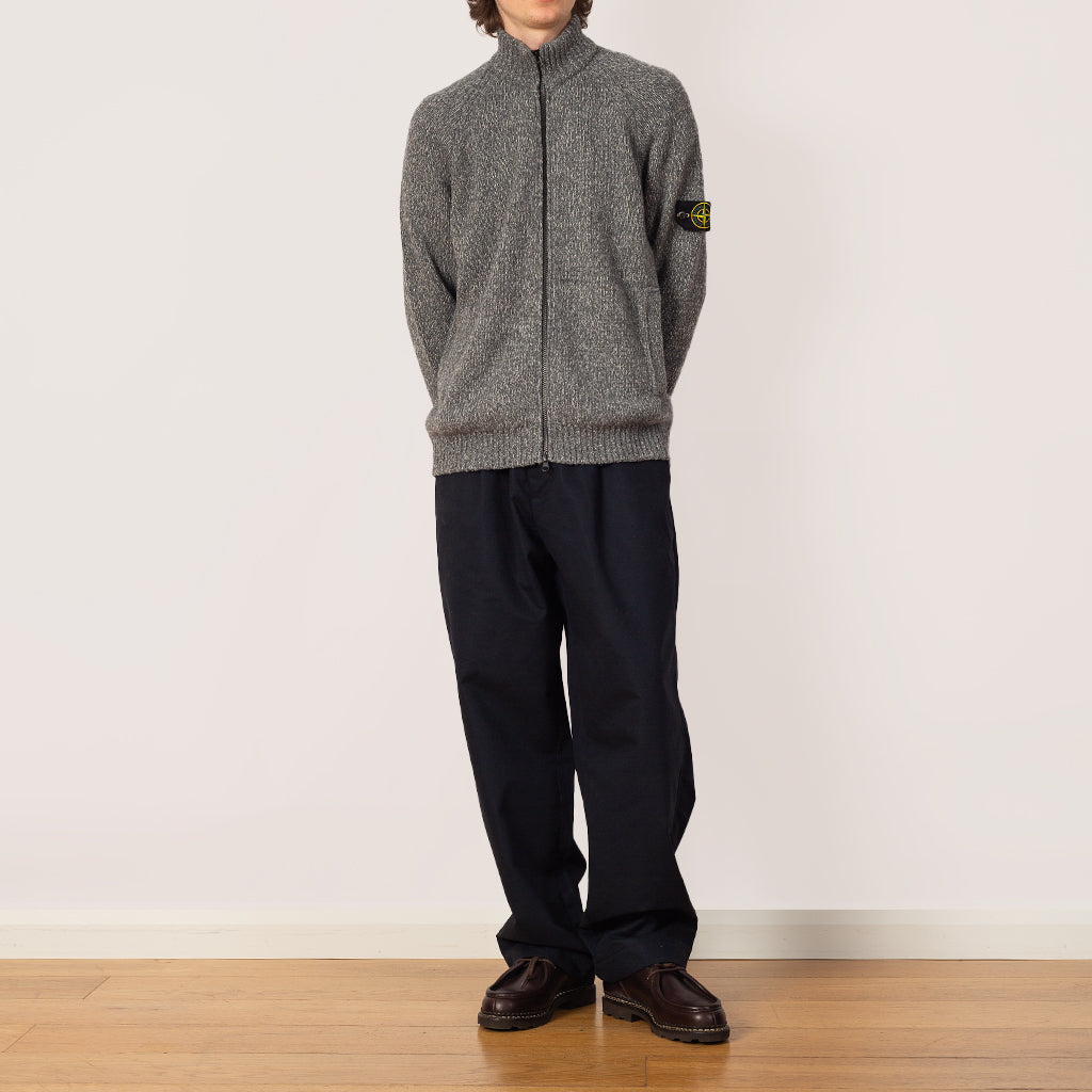 Full Zip Knit - Grey - V0M6B