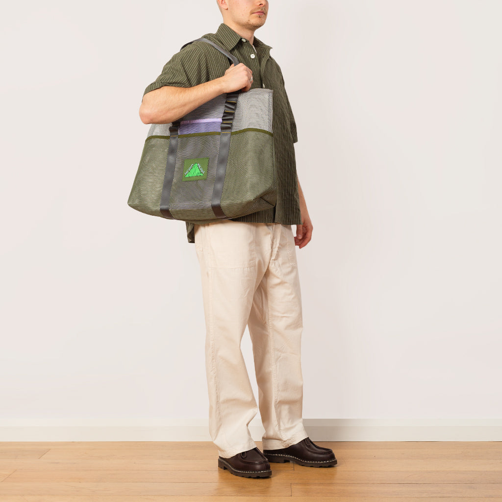 Equipment Mesh Tote Bag - White Multi