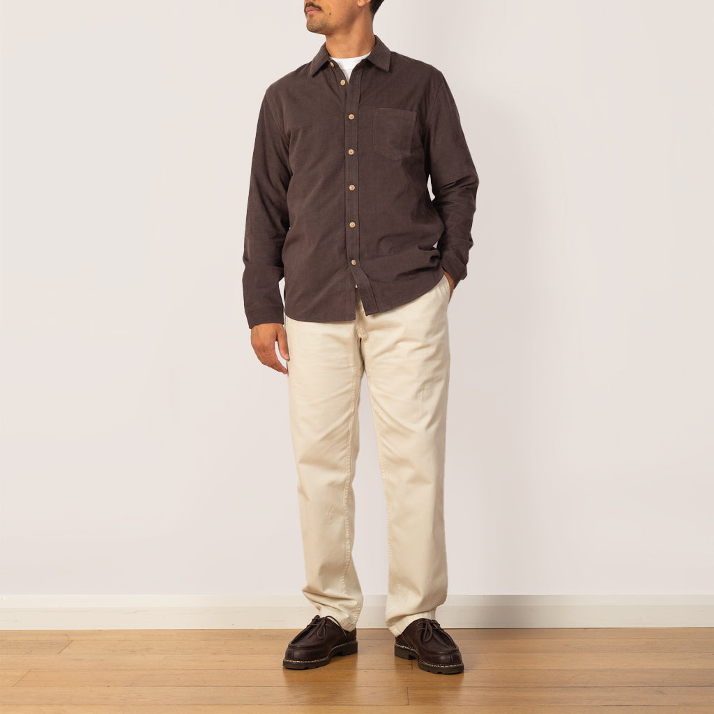 Direction Baby Cord Shirt - Black Grape