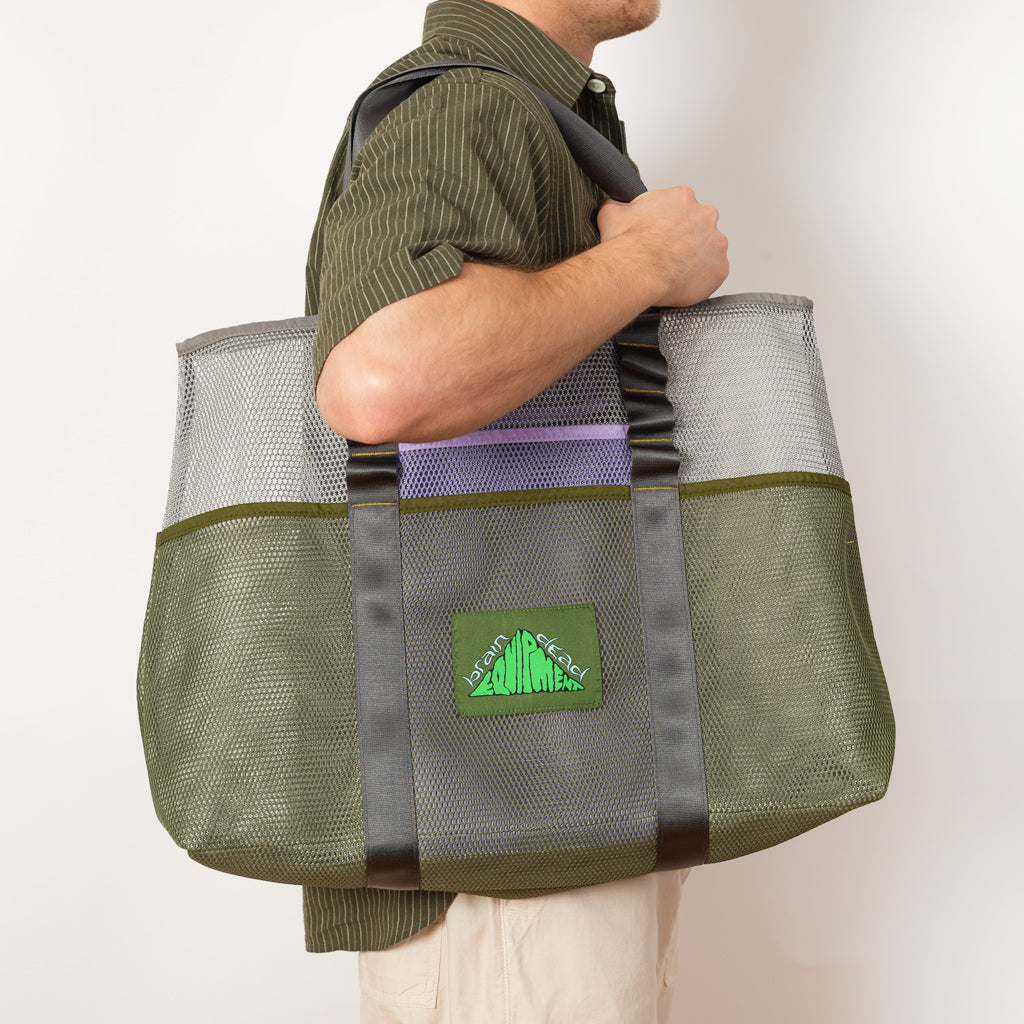 Equipment Mesh Tote Bag - White Multi