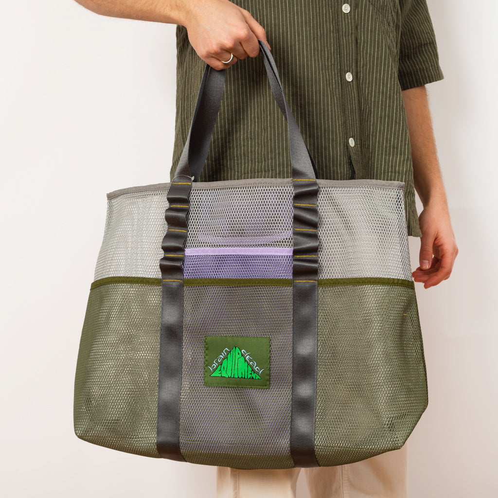 Equipment Mesh Tote Bag - White Multi