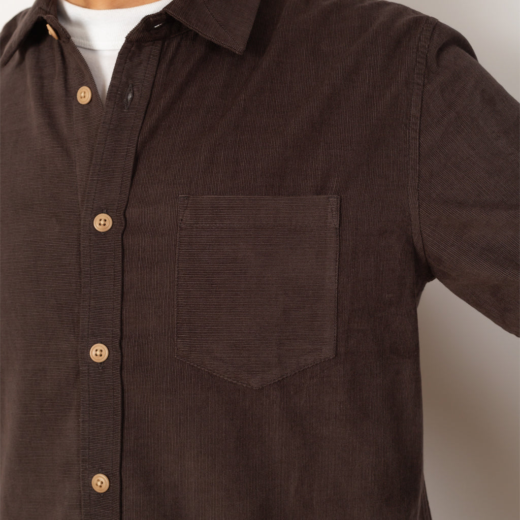 Direction Baby Cord Shirt - Black Grape