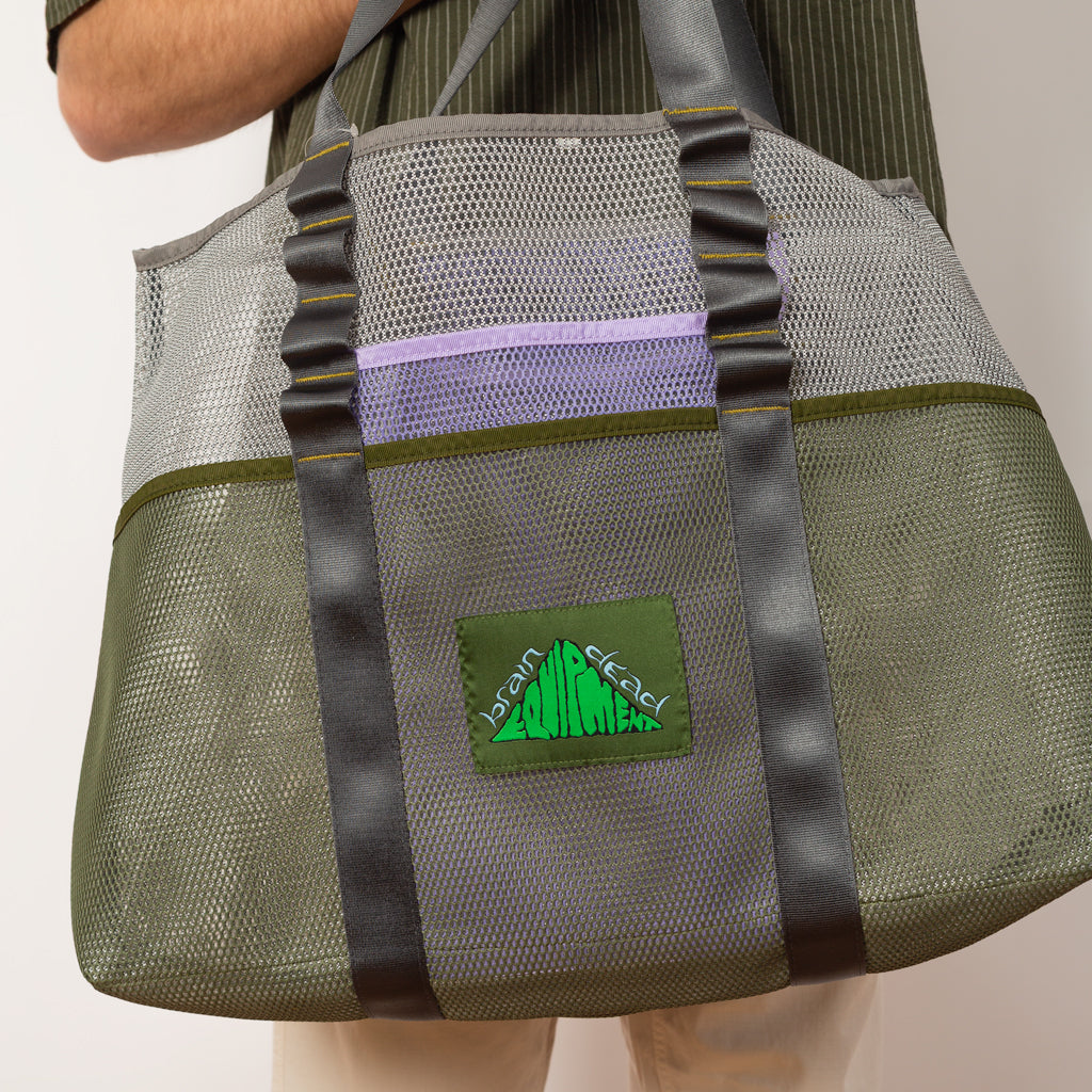 Equipment Mesh Tote Bag - White Multi