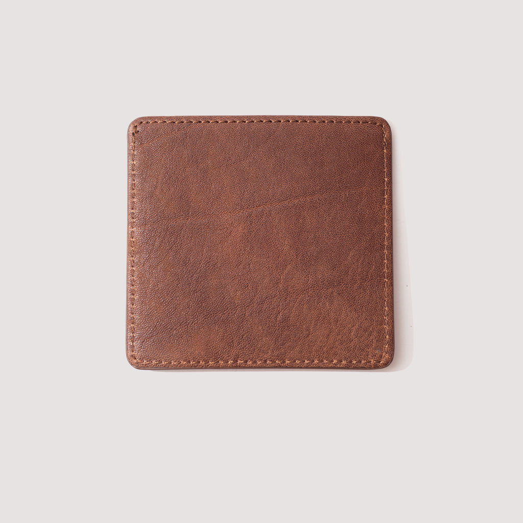 Leather Card Case - Brown
