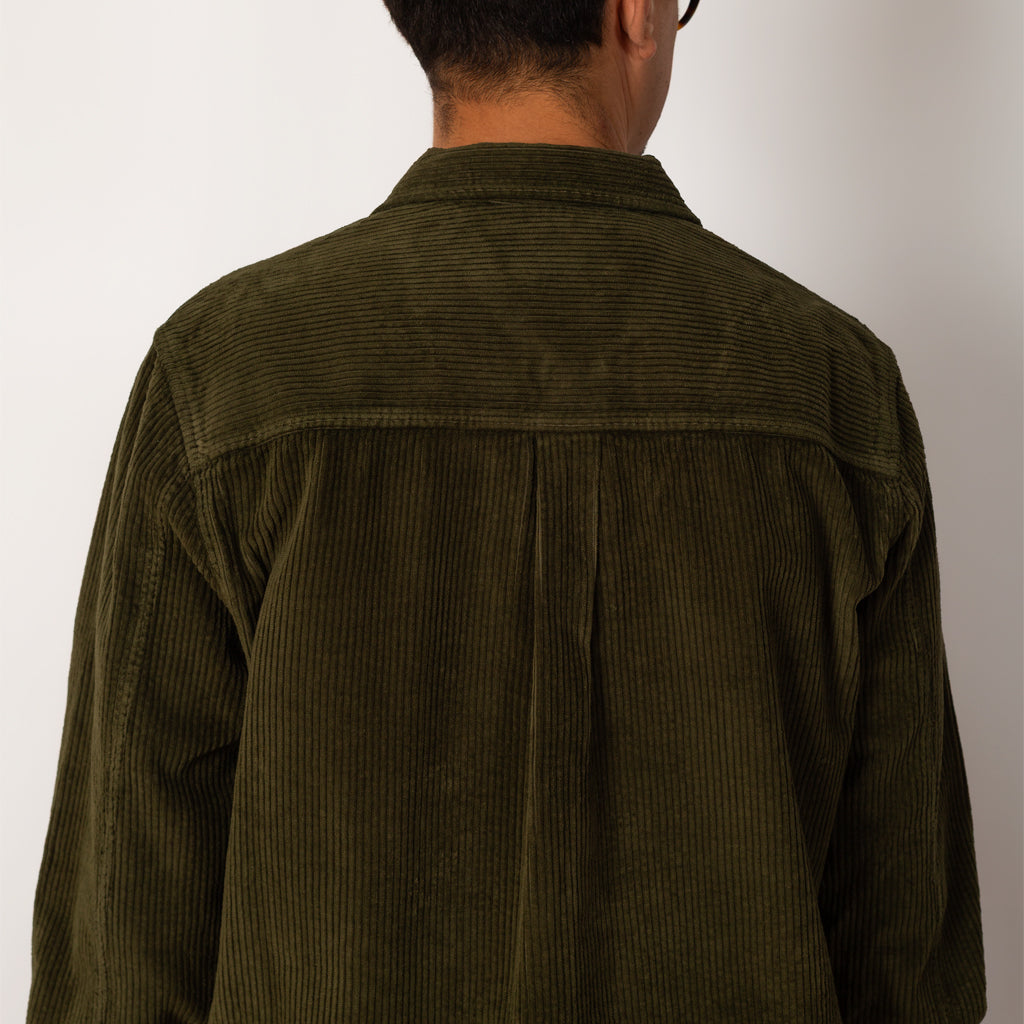 Patch Overshirt - Olive Chunky Cord
