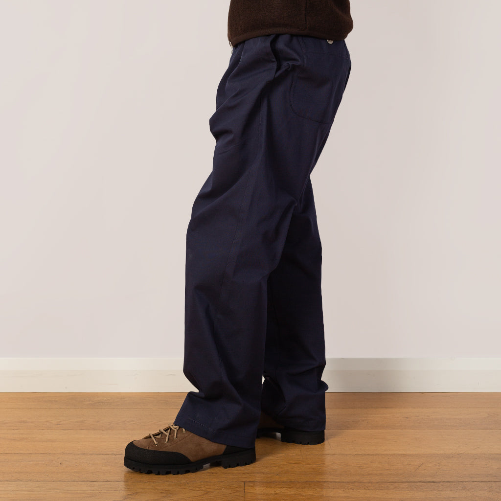 Pleat Trouser - Navy - V002A