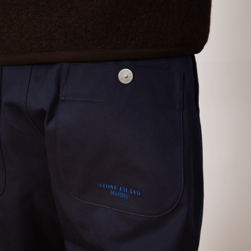 Pleat Trouser - Navy - V002A